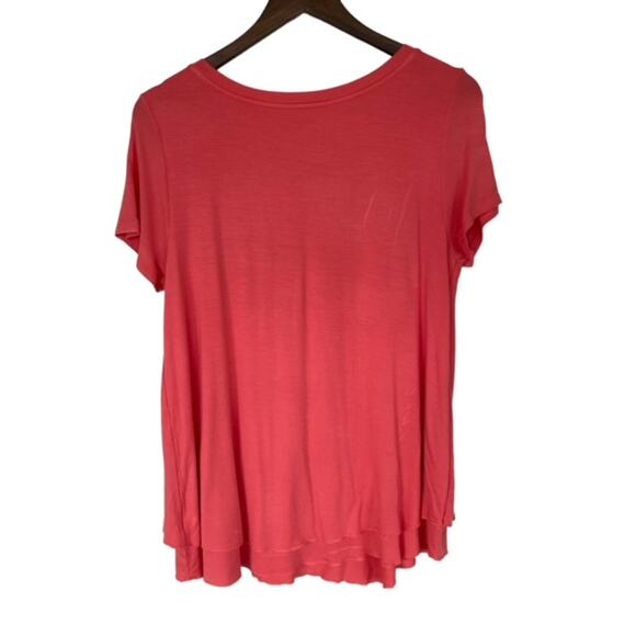 Soft Surroundings Coral V-Neck Tunic - Medium - Picture 2 of 4